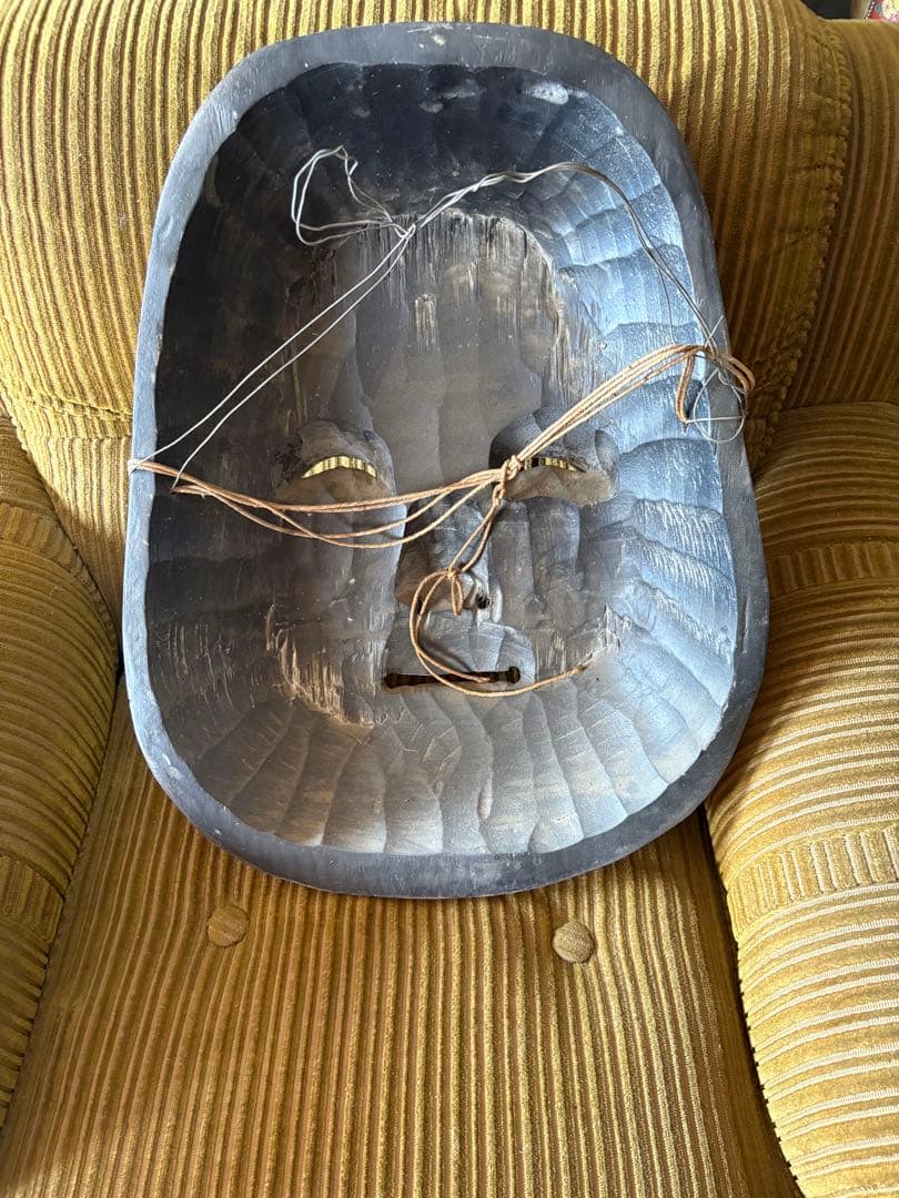 大きめサイズ　能面　おかめ　壁掛け　置物