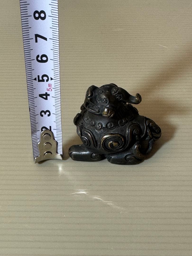 2718 水滴 ブロンズ 獅子 書道