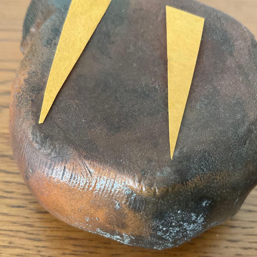 備前焼　獅子香炉　片手にのる香炉