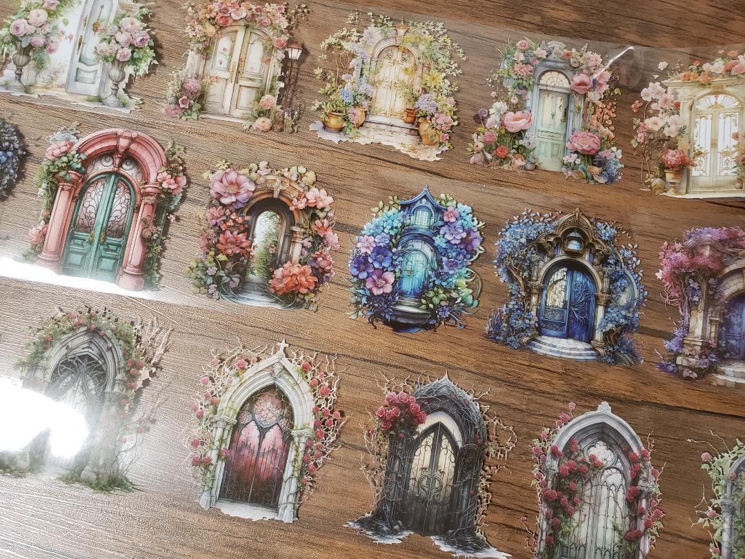 【nene様】「フローラルプリンセス光のフラワーウィンドウPETテープ6種」…他