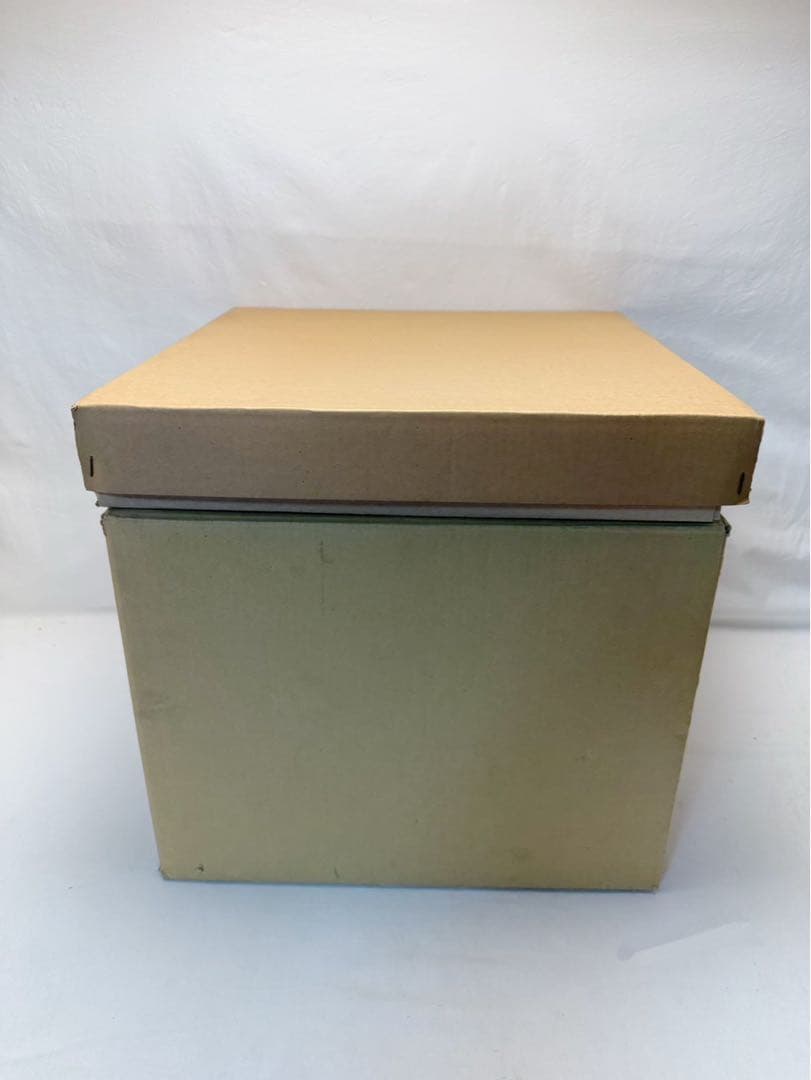 未使用 茶道具 炉壇 利休炉壇 銅版 上 炉蓋付 黒塗炉縁 3点セット 紙箱