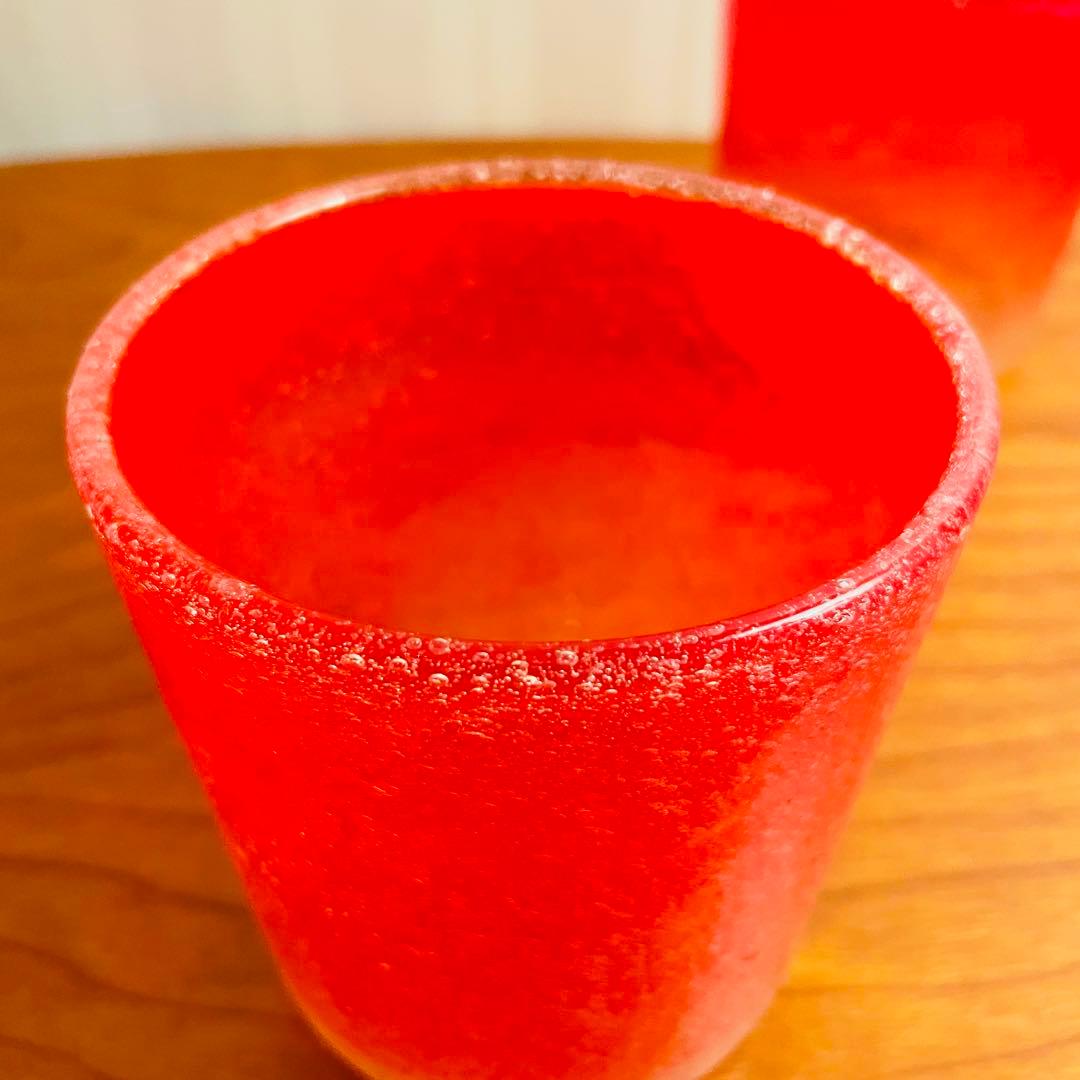 ✨新品未使用✨硝子工芸品 琉球ビードロ硝子 ペアグラス