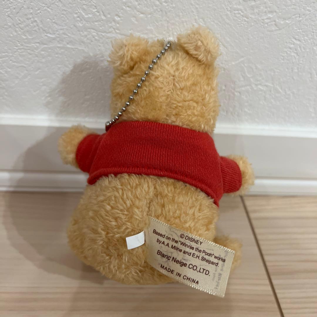 ディズニーくまのプーさんぬいぐるみマスコット 困り顔　レトロ希少品