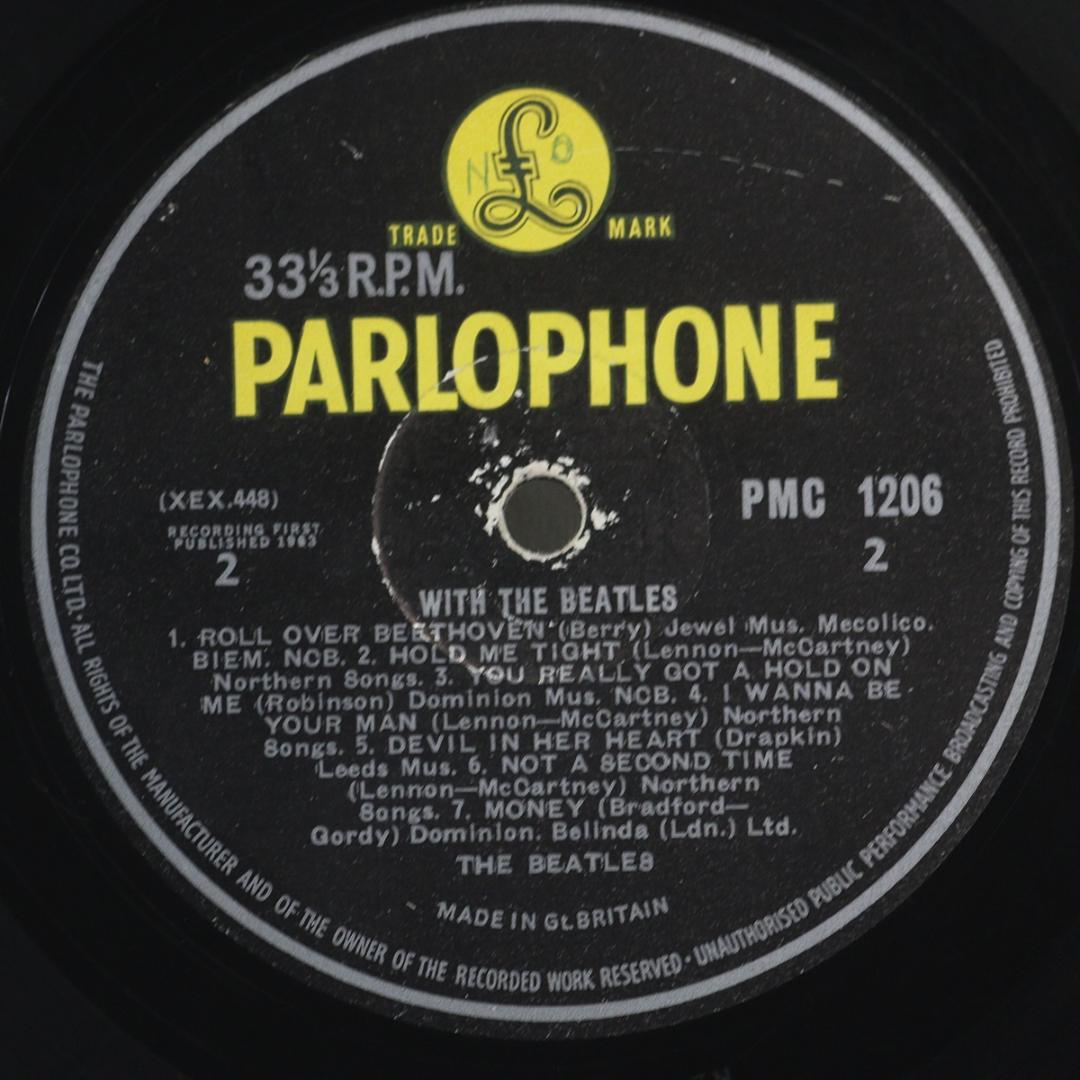 英LP With The Beatles UKオリジ 1960年代後期の再プレス
