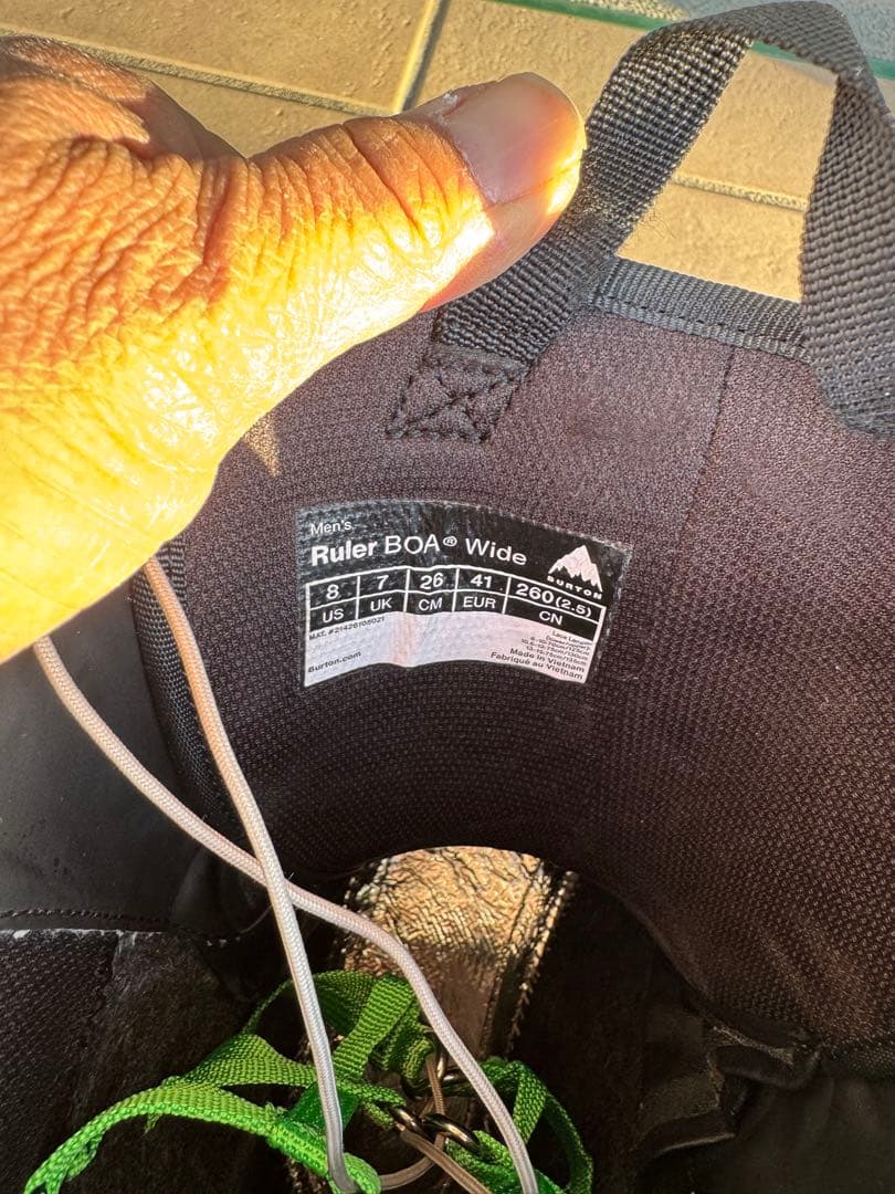 メンズ Burton ルーラー BOA® ワイド スノーボードブーツ　26センチ