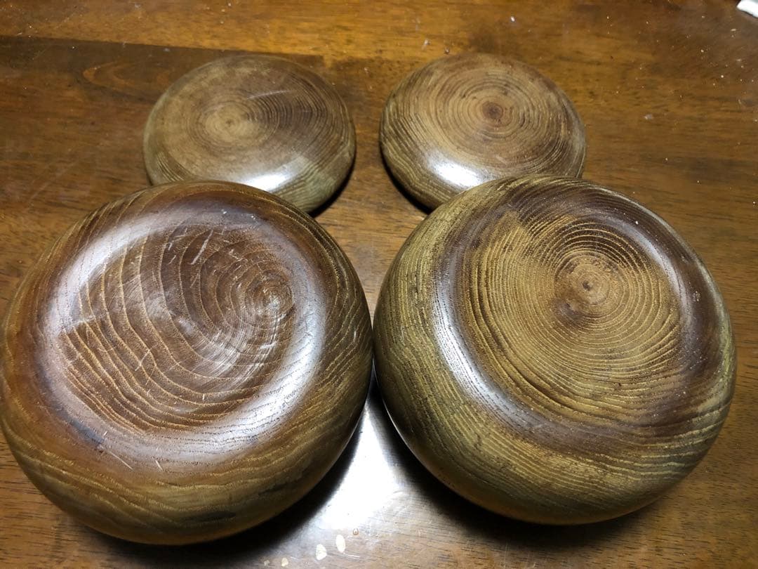 日向蛤 本那智黒 碁石 32号 天然木碁笥付き ChatGPTの評価を添付