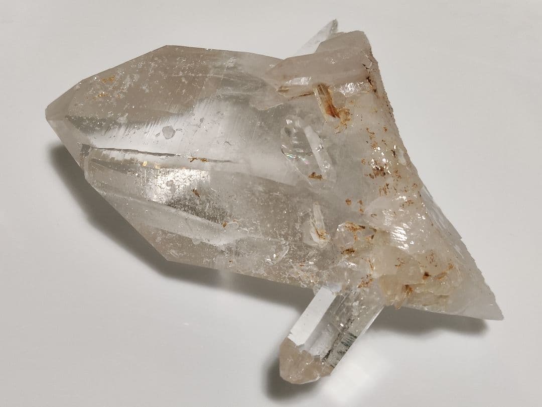 パワーストーン　天然石　原石　クリスタル　水晶　レインボー　410g　No.56