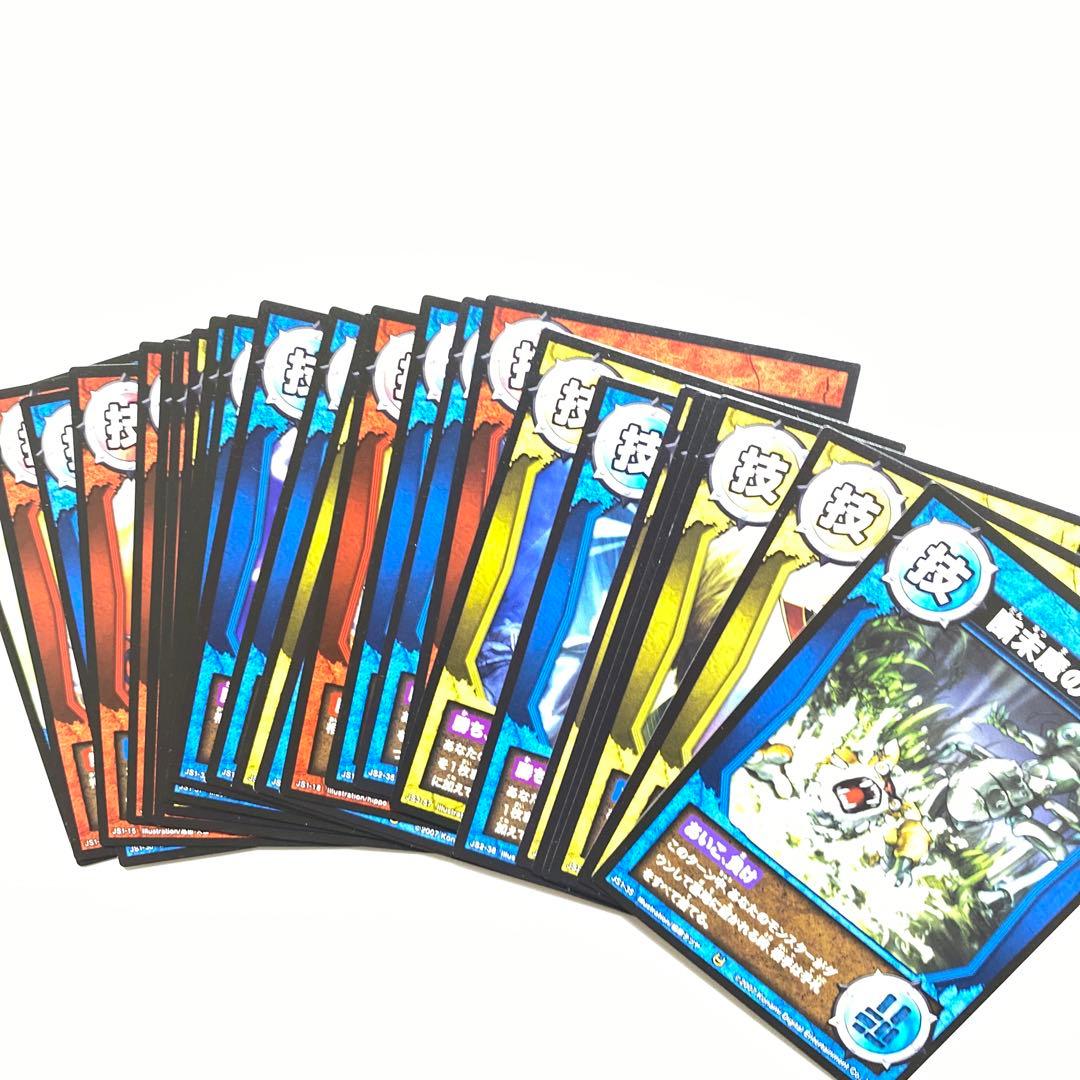 コナミ　獣神伝　星5以上10枚、レア7枚、技レア7枚、ベースレア2枚、他190枚