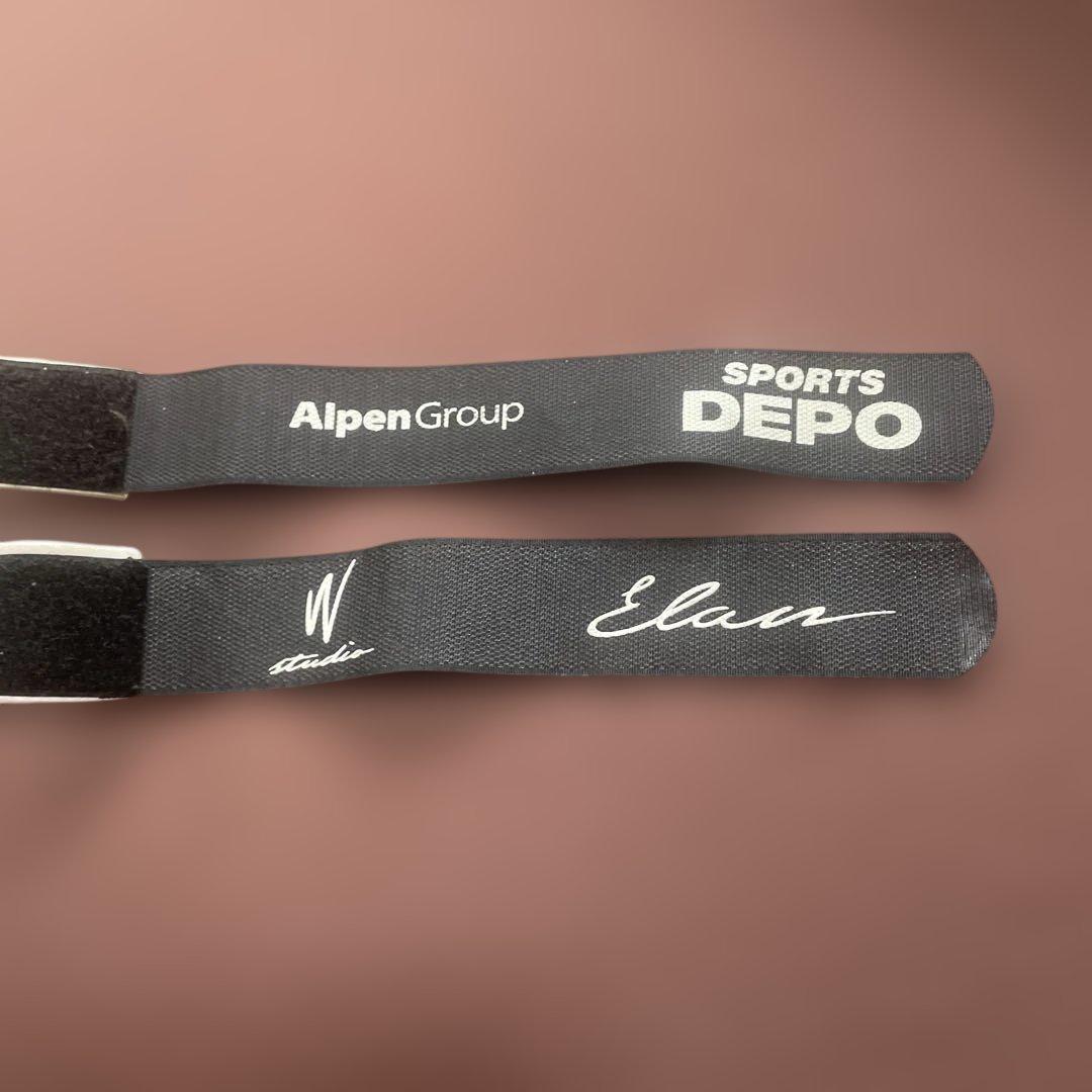 スキー板 エラン　軽量型　146センチ　グリーン ホワイト ビンディングつき