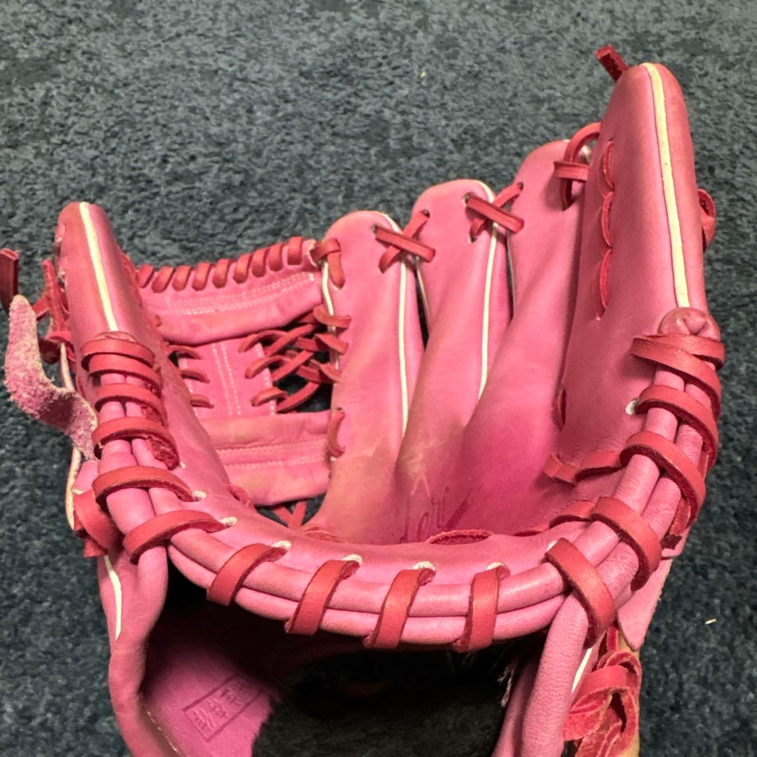 ZETT 硬式グローブ スペシャルオーダー　内野用　ピンク