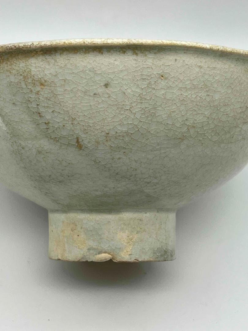 宋時代　定窯　白磁高足鉢　茶碗　景徳鎮　唐物　古賞物(C-66)