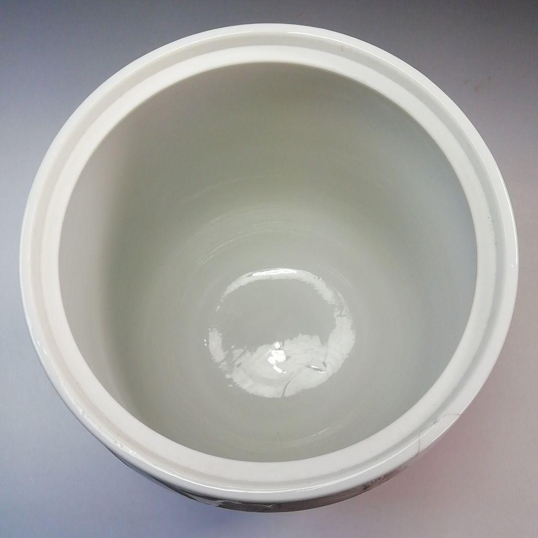 Ｓ７８２　水指　『出石焼』『白磁』『昇山窯　小嶋昇山作』　共箱　茶道具