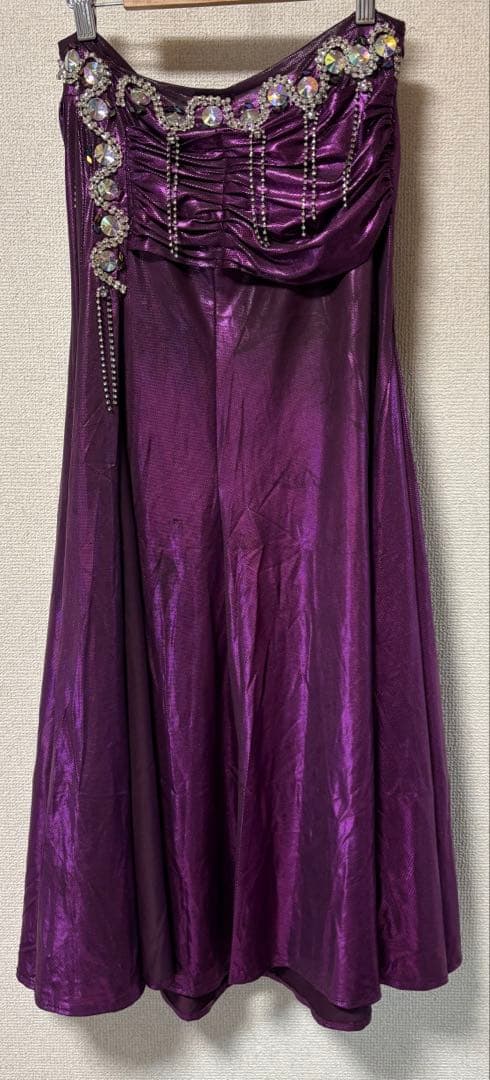 【期間限定】HANAN ベリーダンス　パープル系　ブラスカート