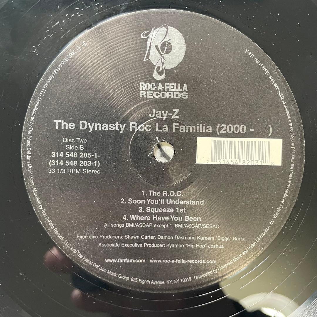 名盤 Jay-Z The Dynasty 洋楽 HIPHOP レコード 2LP