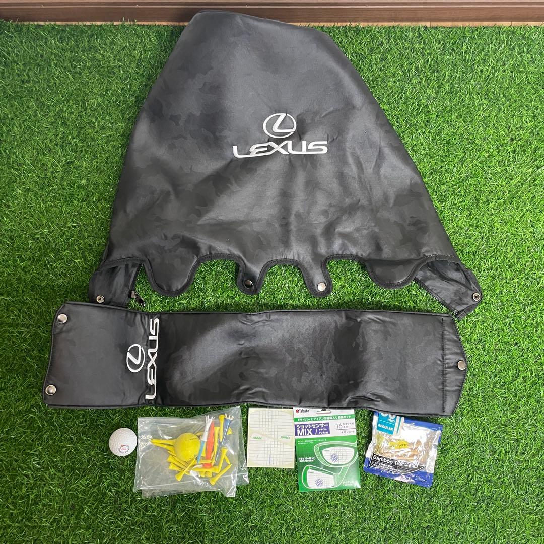 美品 LEXUS レクサス キャディバッグ ブラック カモフラージュ 6分割