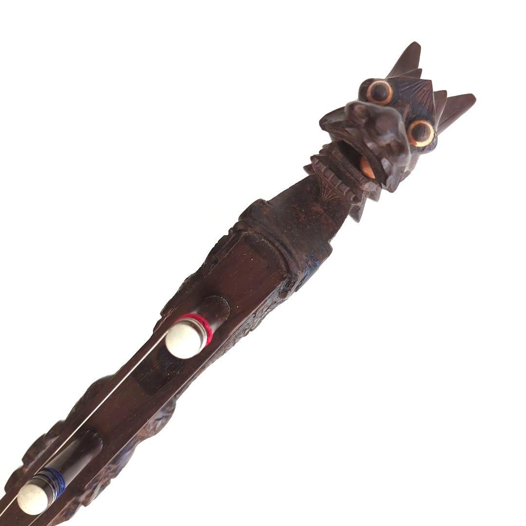 胡涵柔製作 未使用 最上級明清老紅木 龍彫刻 二胡1