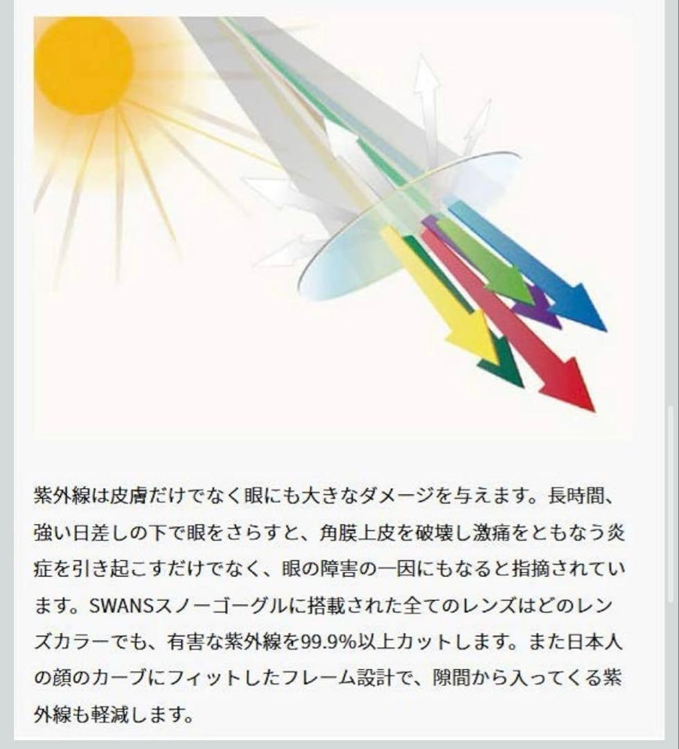 【お値下げ】SWANS LC2N-4165 ゴーグル ウルトラライトパープル