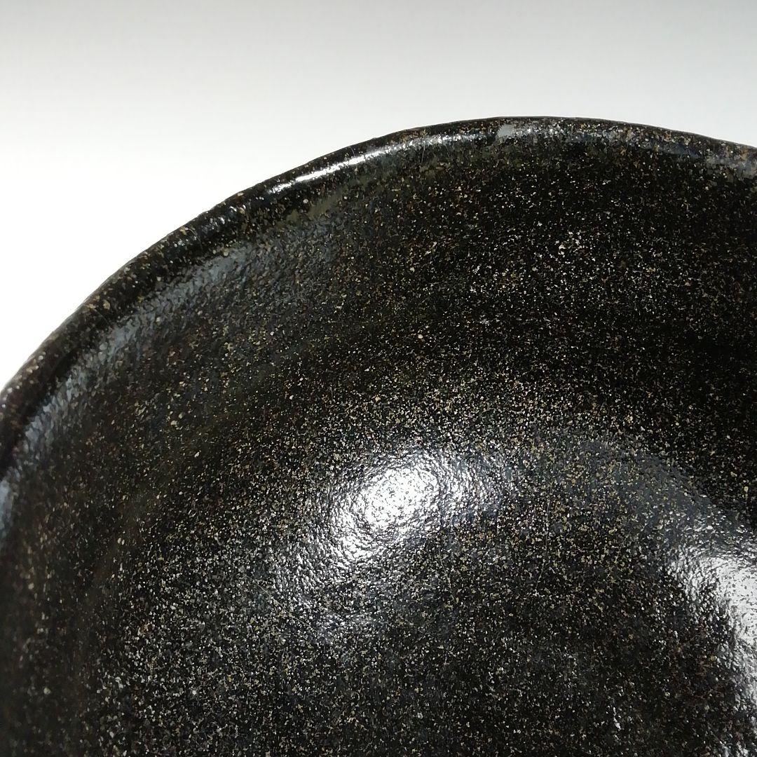 Ｗ１８４　茶碗　『黒楽茶碗』『佐々木昭楽 造』　共箱　抹茶碗　茶道具