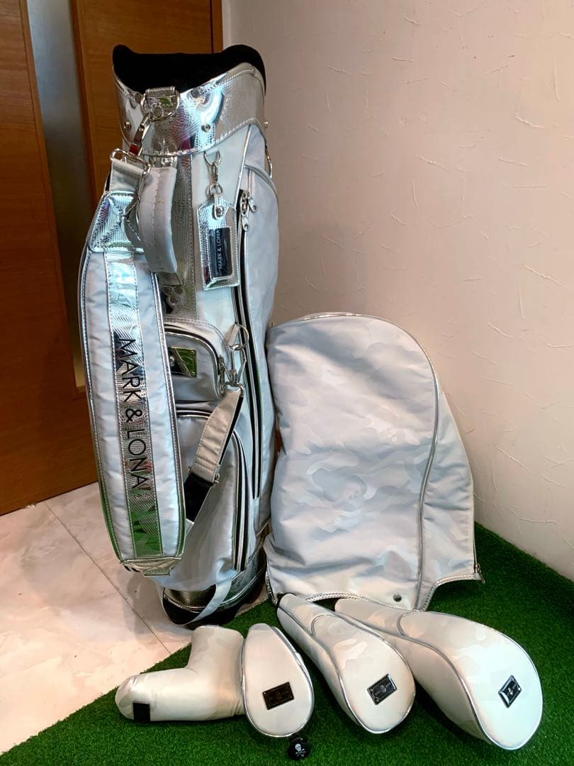 希少　ほぼ未使用　マークアンドロナ　MARK＆LONA パイソン　キャディバッグ