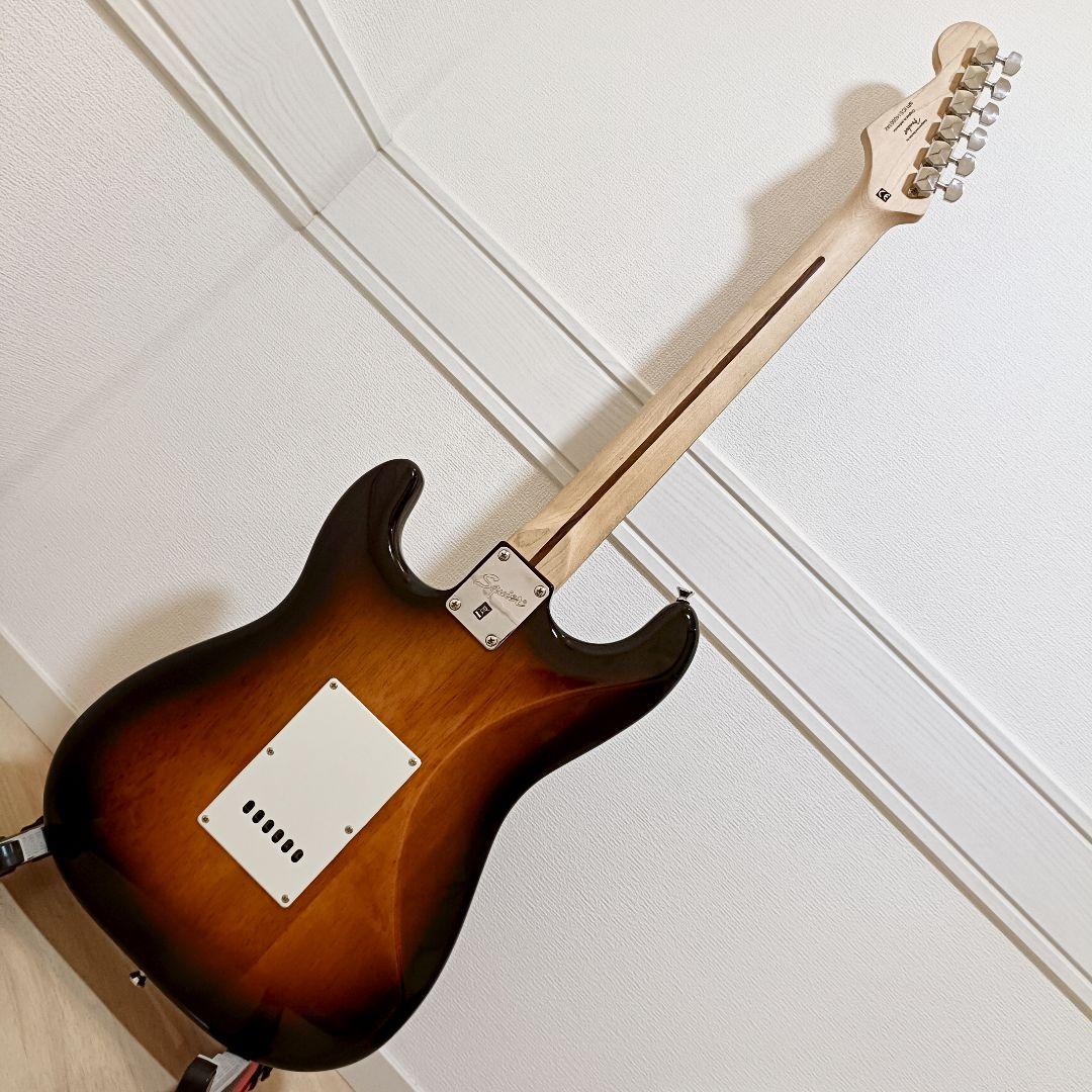 【メンテ済】Squier ストラトキャスター エレキギター本体 サンバースト