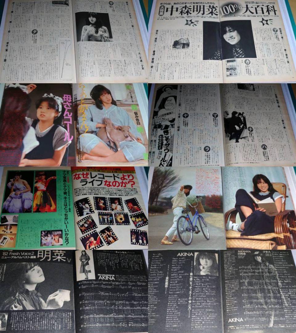 中森明菜　1982年〜1986年 大量　切り抜き　ファイル　2冊　120P
