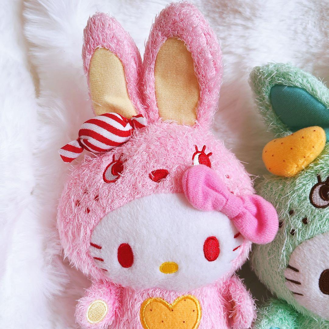希少レア　ハローキティ　カラフルバニー　お菓子シリーズ　コンプリート　ぬいぐるみ