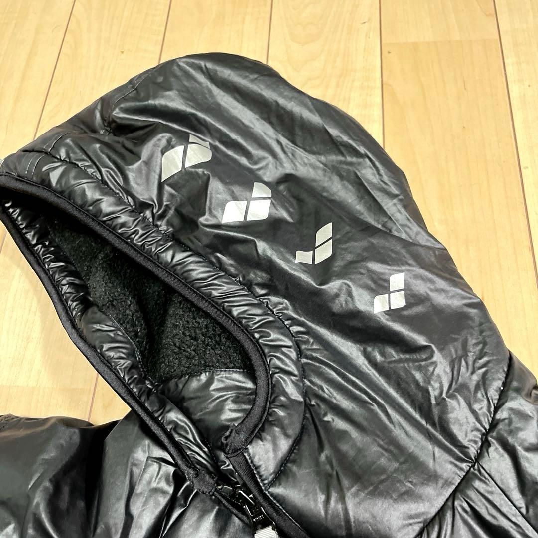 【週末セール！】アリーナ arena フード付 ベンチコート L ボア 水泳競泳