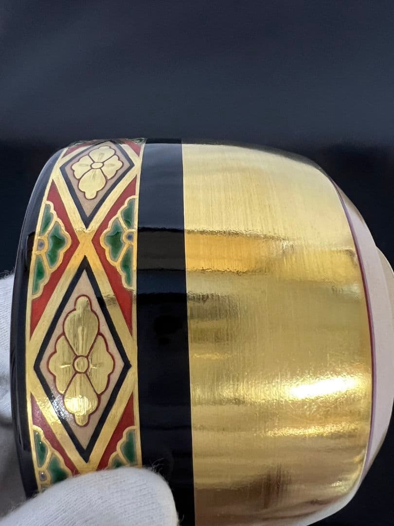 茶碗 『色絵花菱之図』 高橋道八 茶道具