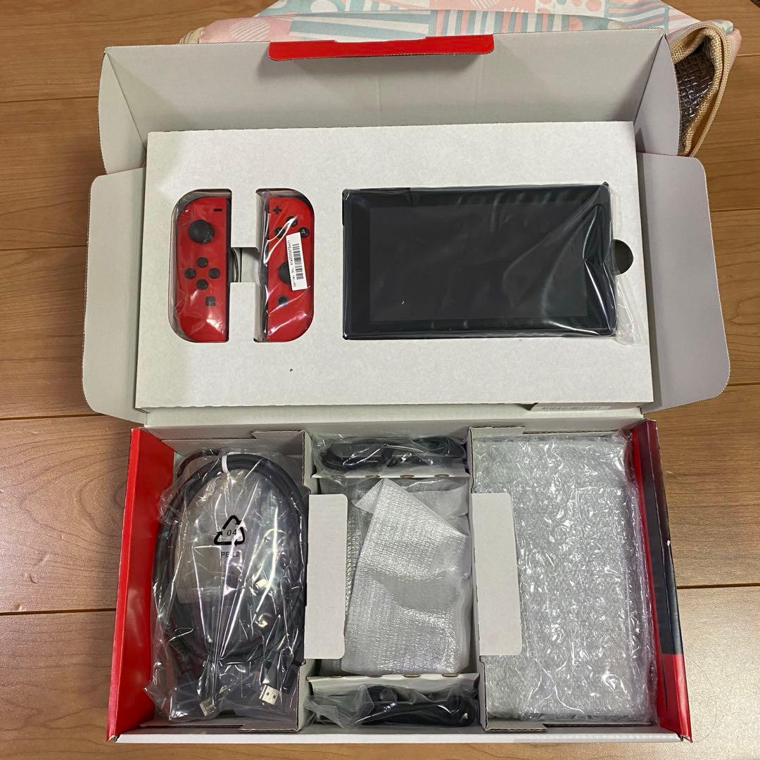 任天堂スイッチ本体 箱あり 動作OK ジョイコン赤赤