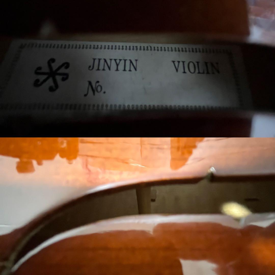 JINYIN 4/4 バイオリン 金音提琴 ヴァイオリン トラ杢 中国 ケース