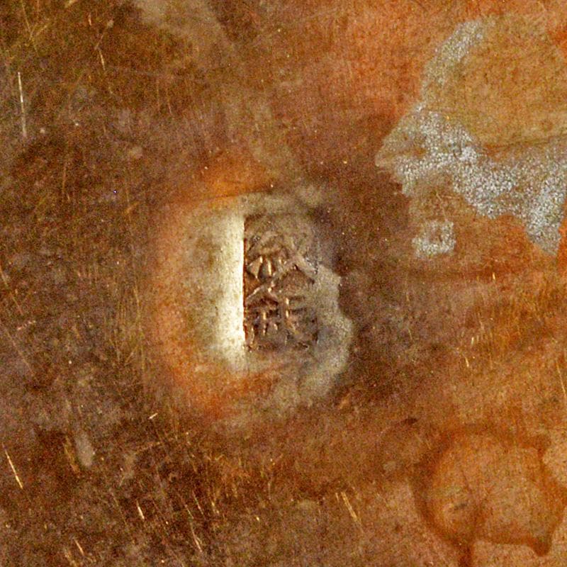 中国　紋銀　龍観音像装飾　銀象嵌　七宝鼻煙壷　一對　V　R6401