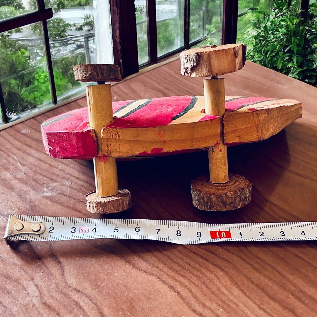 古玩 鹿児島県 郷土玩具 鹿児島神宮 鯛車（大） 全長15 ㌢ 民藝 縁起物