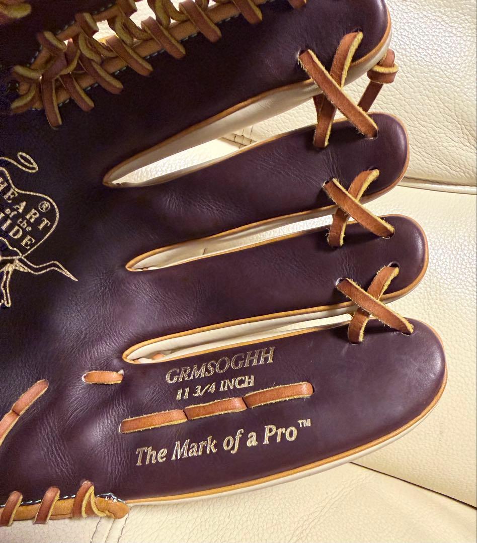 ローリングス 軟式オーダー内野手用グローブ　ゴールドラベル 型付け済み　OS