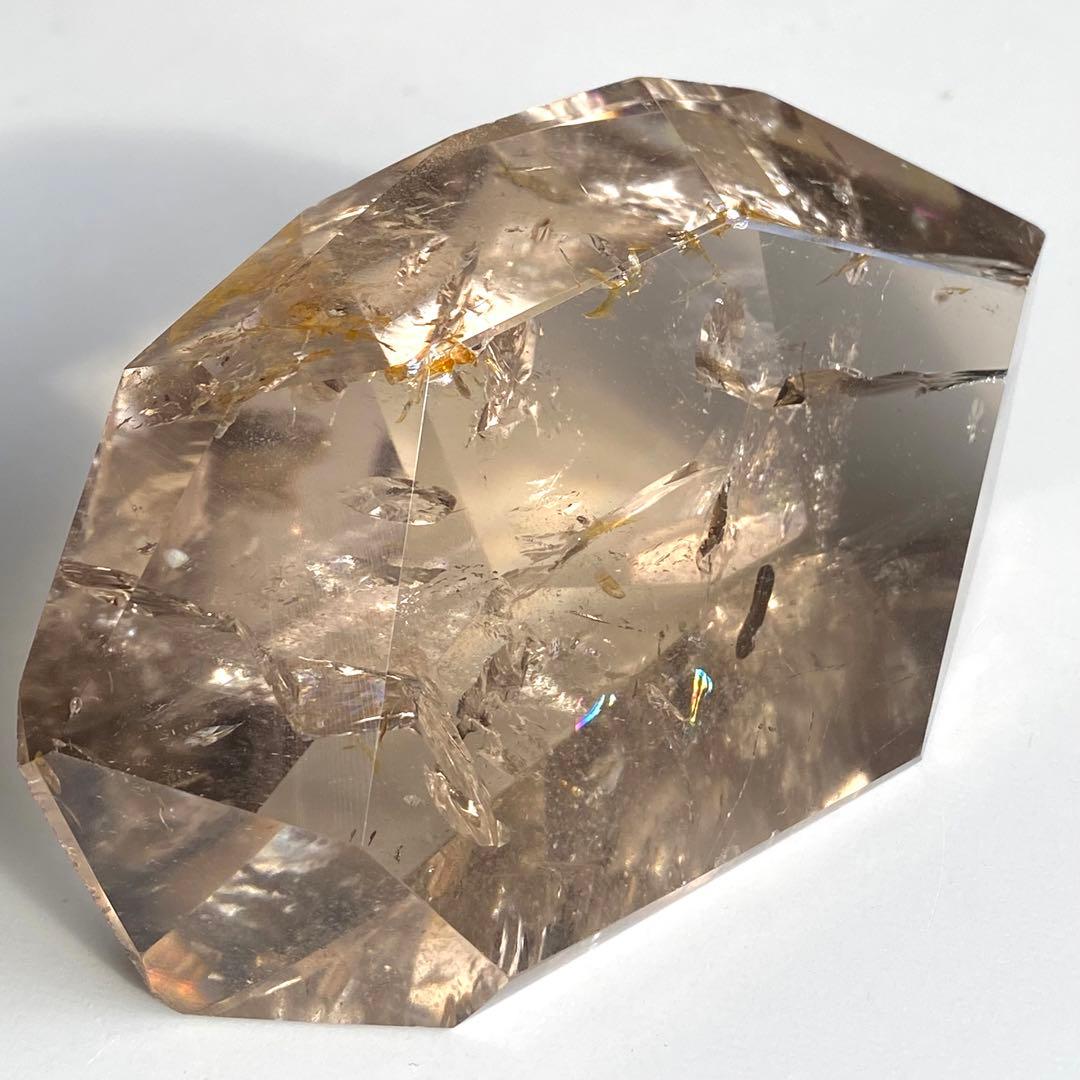 【 ネパール産 ヒマラヤ 水晶 虹入り スモーキー クォーツ フリーカット 】