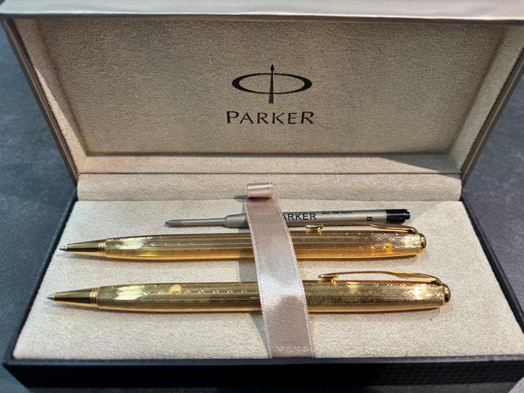Parker ボールペン 2本セット ゴールド ケース付き