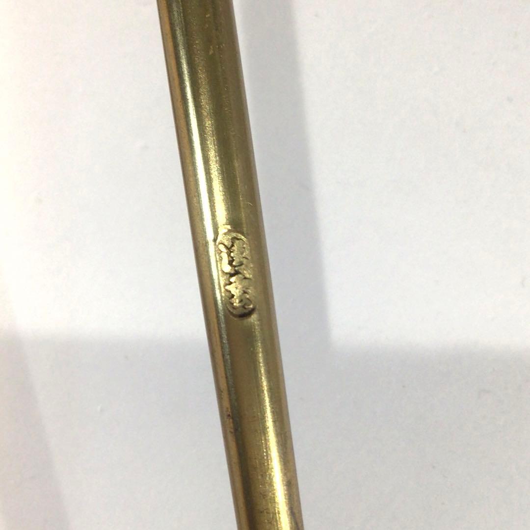 Ｐ７４７　火箸　『木村清雲造』『南鐐』『松笠頭』『飾火箸』　共箱　茶道具