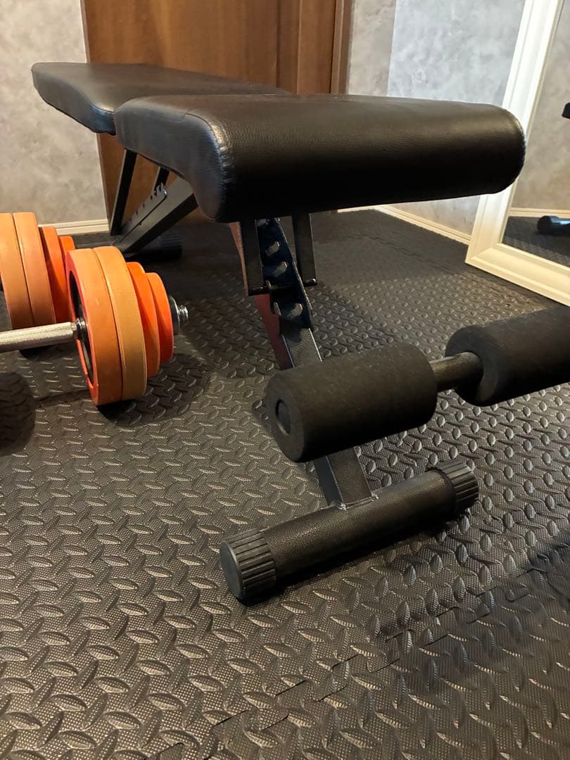 名古屋市引取60㌔IROTEC ダンベル30×2個セットインクラインベンチ付き