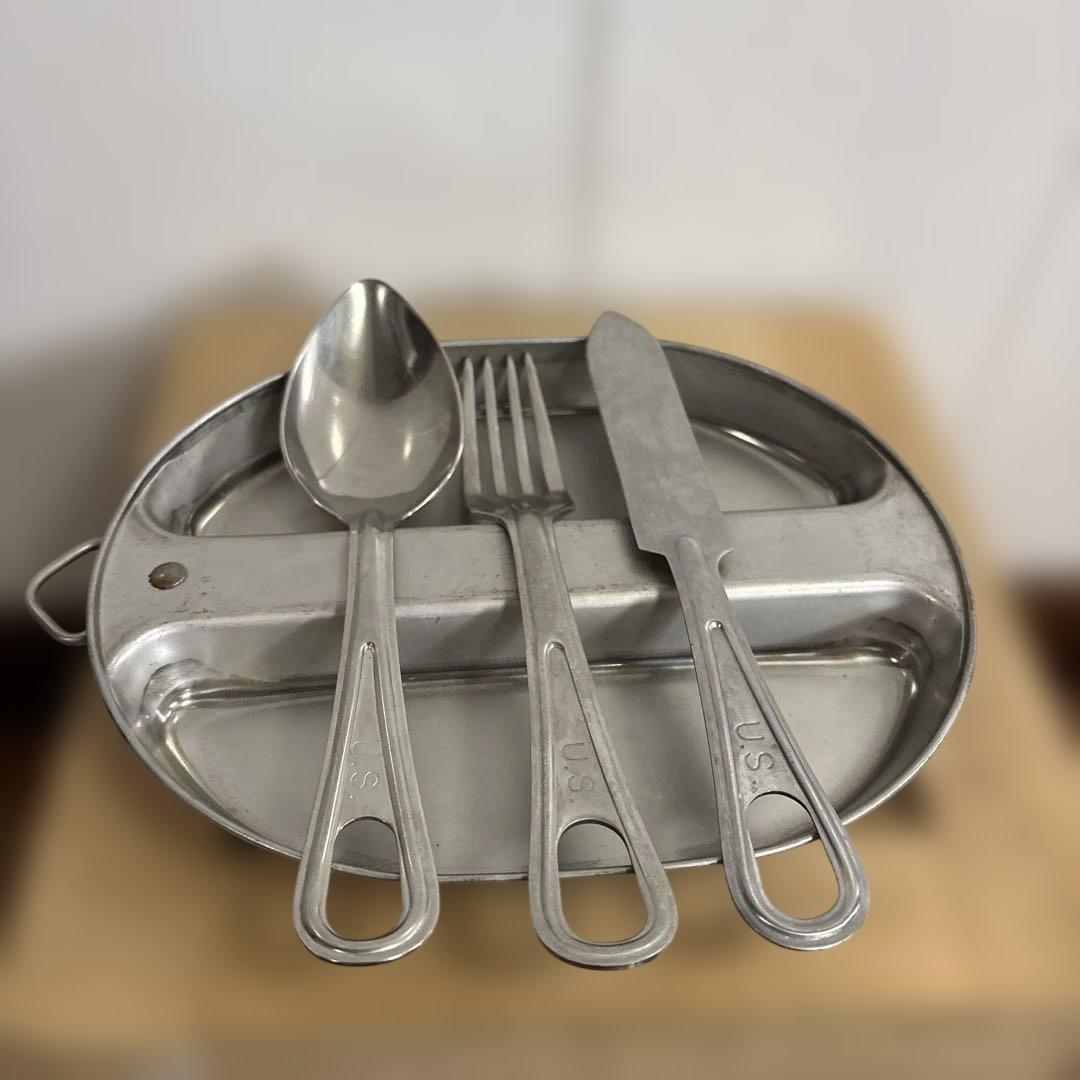 米軍　実物　1967年　メスキットパン　カトラリーセット　送料無料　④