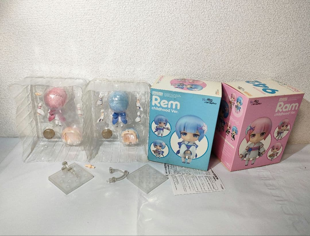 ☆　ねんどろいど　942　リゼロフィギュア　ラム　レム　幼少期　☆