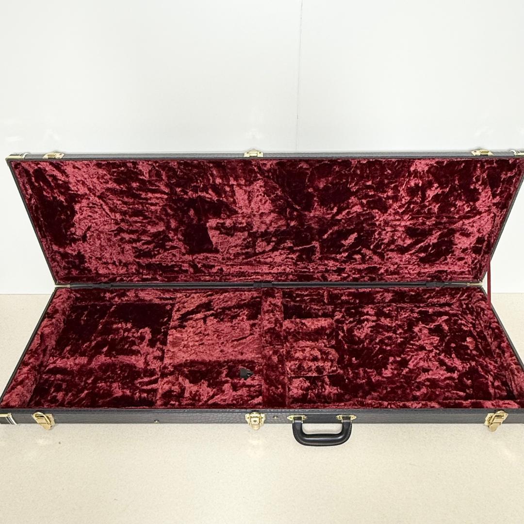 美品 History ワニ革風 エレキベース 用 ハードケース 鍵付