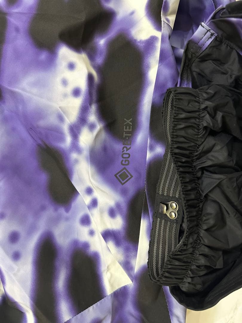 BURTON Gore Tex 紫と白 タイダイ オーバーオール