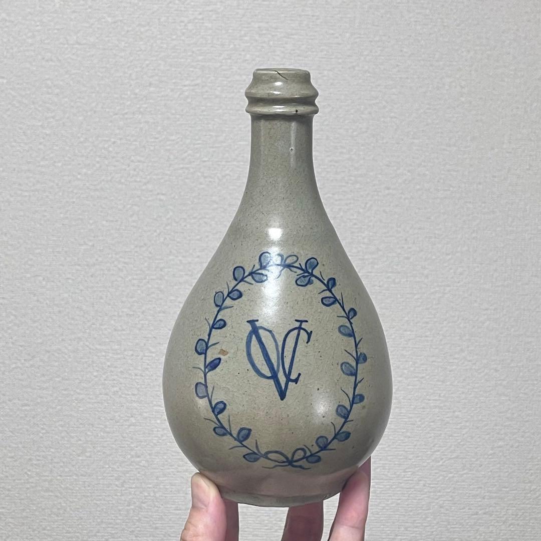 古伊万里 VOC 徳利 染付 草文 花器 花入