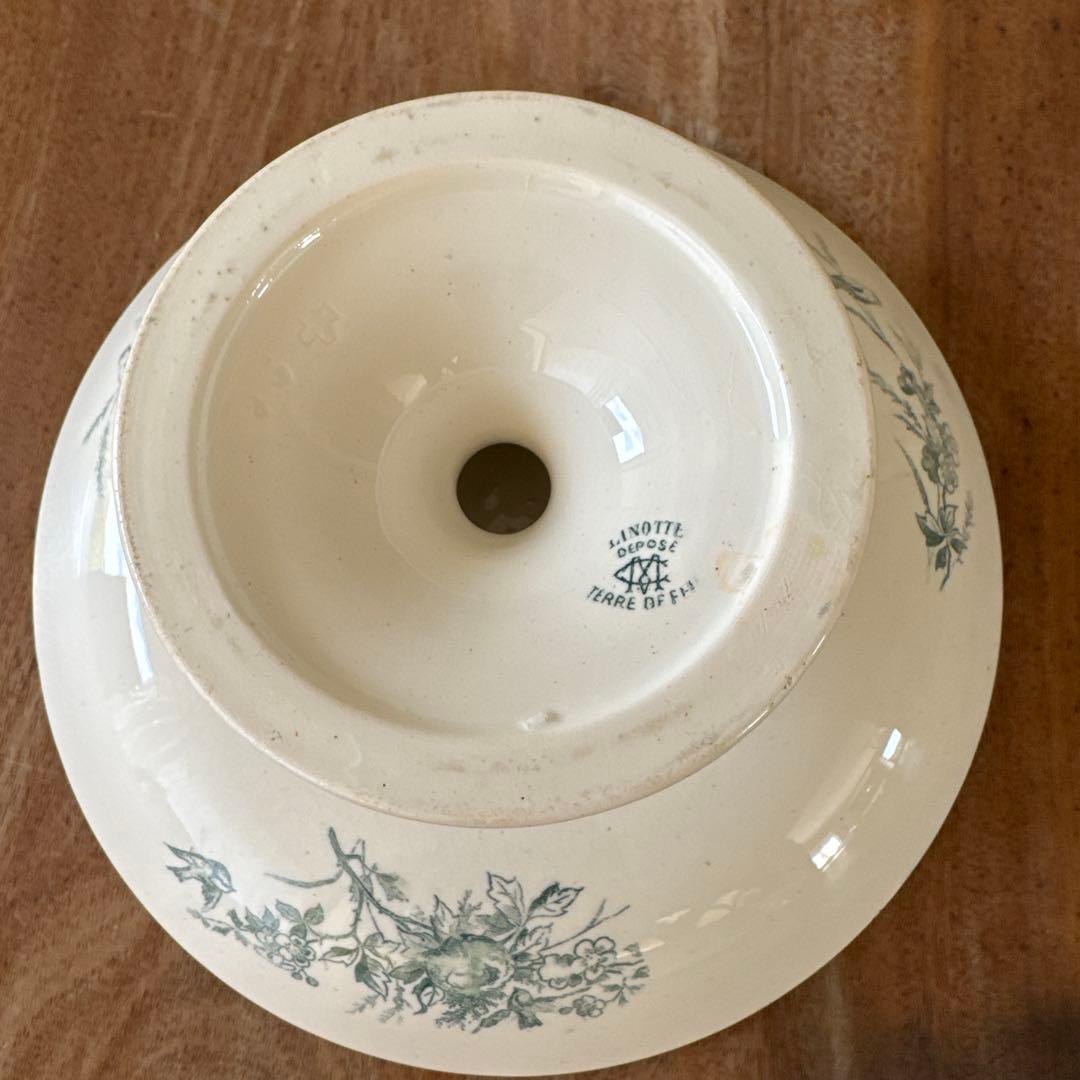 フランスアンティーク linotte クレイユエモントロー コンポティエ♡