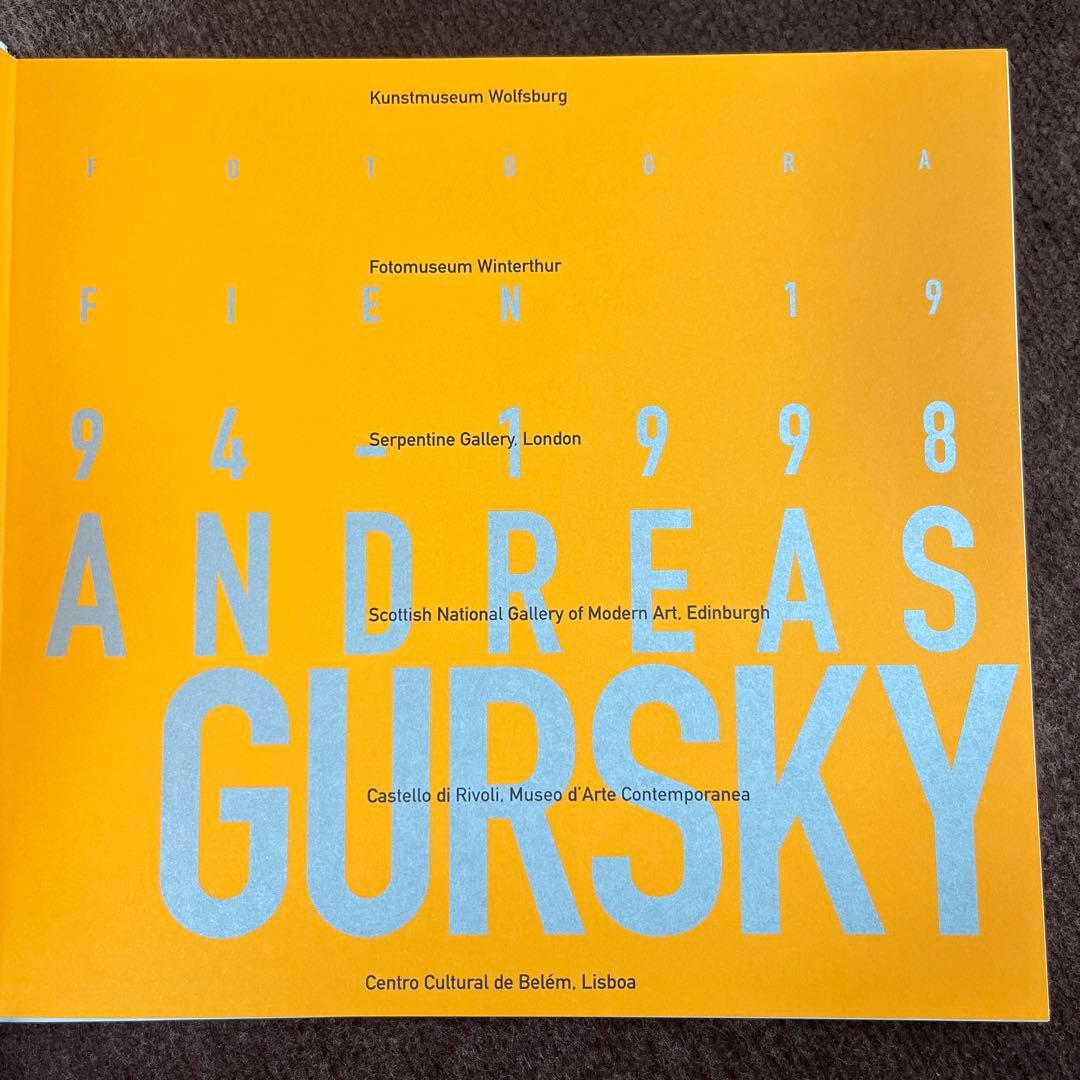 Andreas Gursky Fotografien 1994-1998 写真集