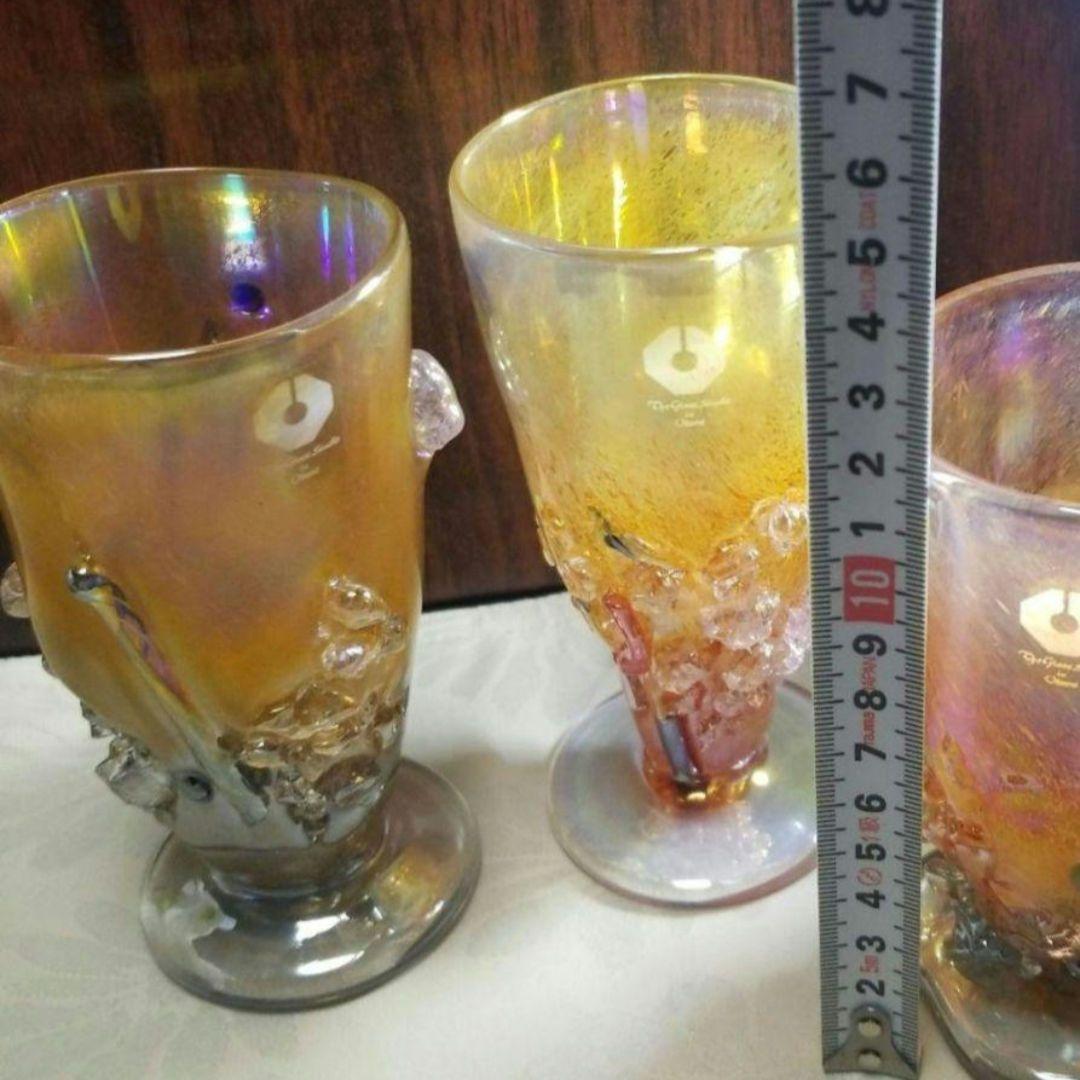 The Glass Studio in Otaruの手作りガラス三点です