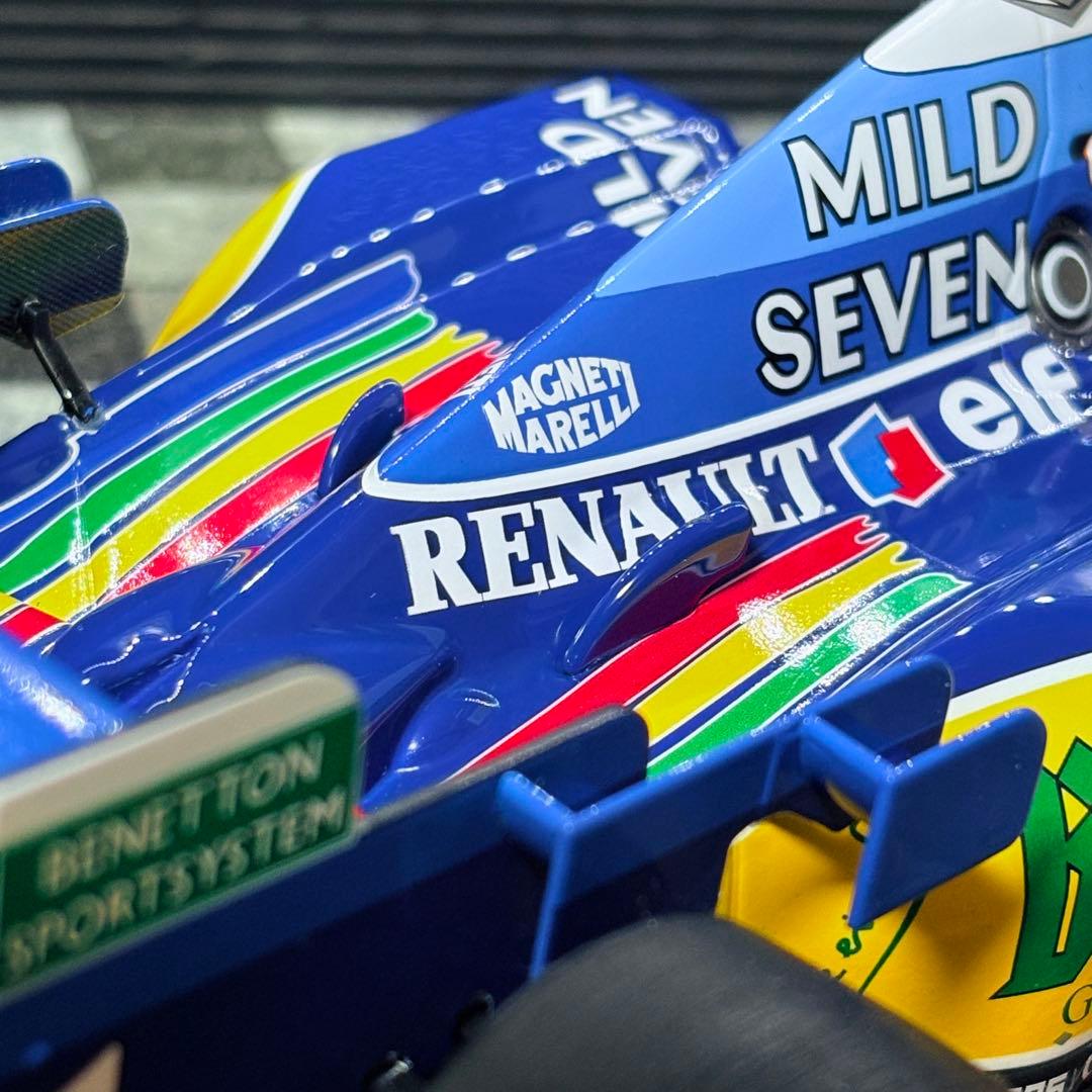 デカール加工品 1/18 PMA ベネトン ルノー B195 M.シューマッハ