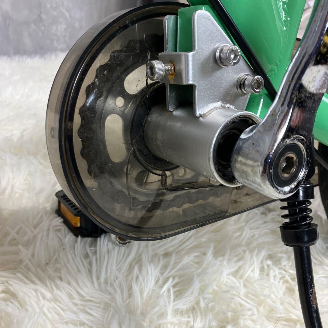 【美品】へんしんバイク2　エメラルドグリーン　12インチ スタンド付き