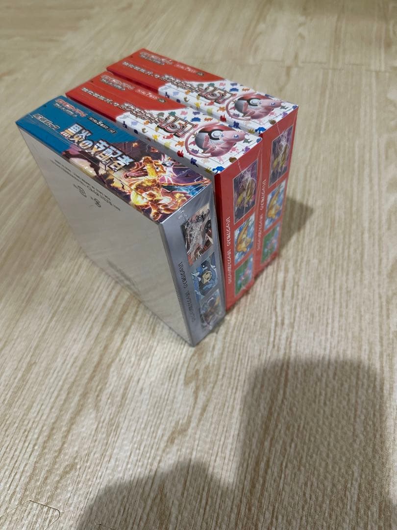 ポケモンカード151シュリンク付き2BOX 黒煙の支配者シュリンク付き1BOX