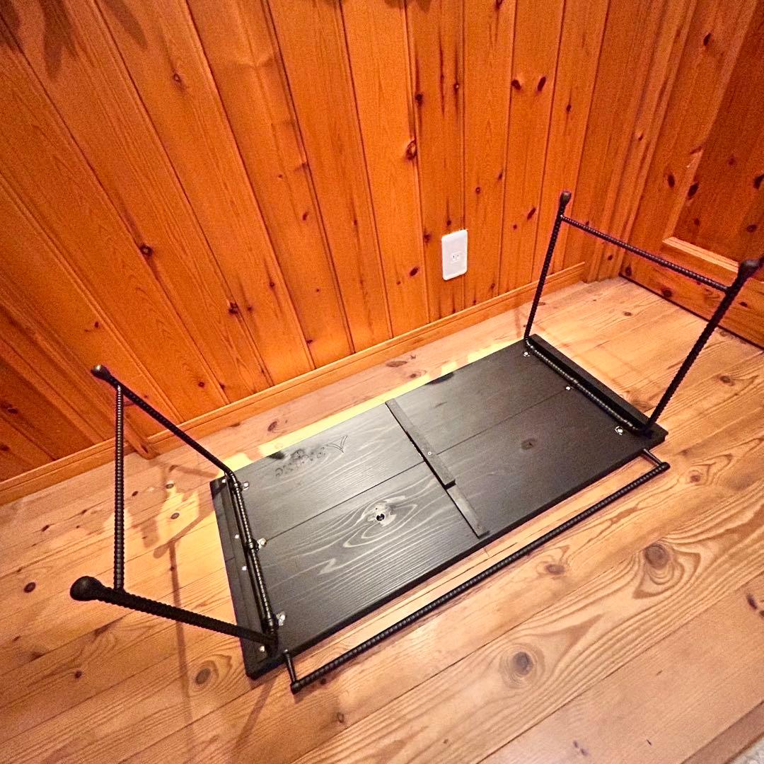 No.565 アイアンローテーブル オルテガテーブル　ネイティブ柄