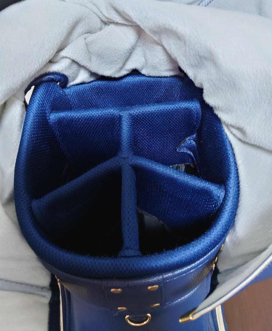 ★ねねかか★【中古品】ウィンウィン　ネイビー ✕花柄 　キャディバッグ